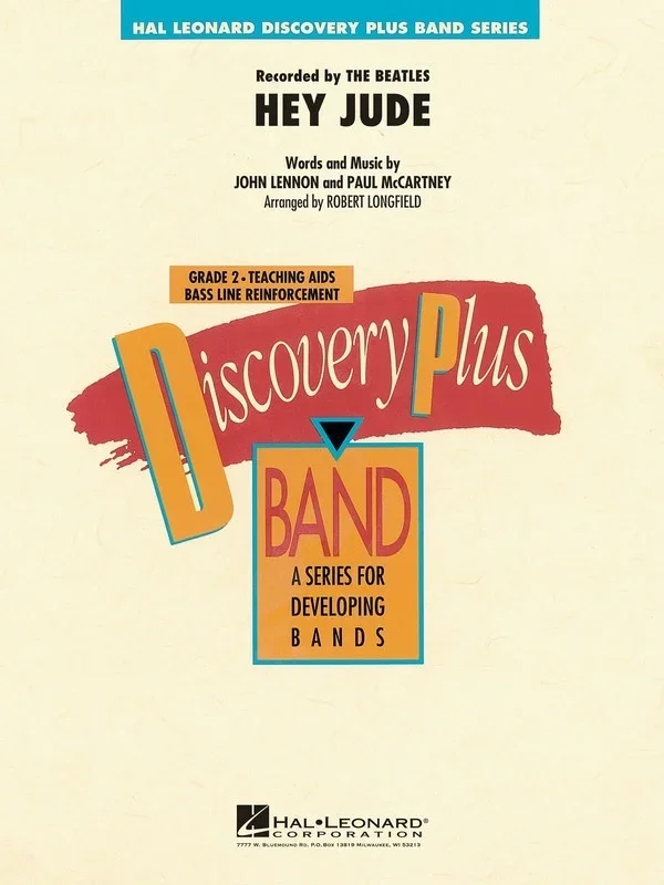 Hey Jude Discovery Plus Concert Band 2 (Music Score/Parts)