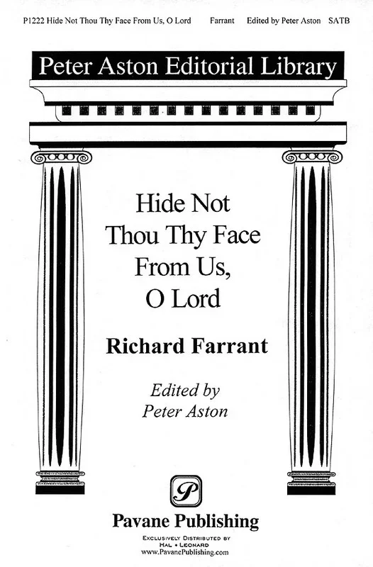 Hide Not Thou Thy Face From Us O Lord SATB (Octavo)