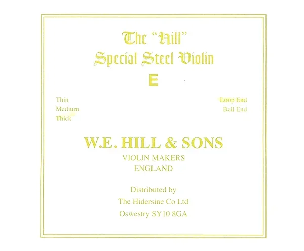 Hill Special Violin E -Thick Loop
