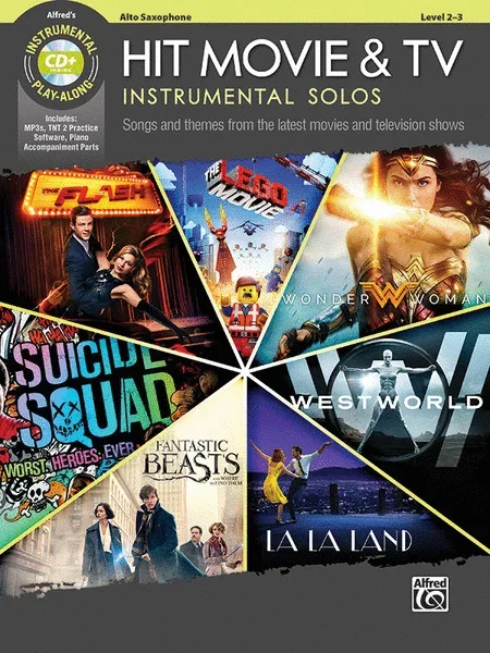 Hit Movie and TV Instrumentals Solos For Alto Sax Book and CD