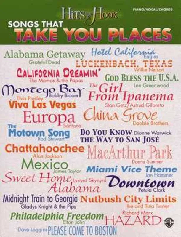 Hits With A Hook Songs That Take You Places PVG Book