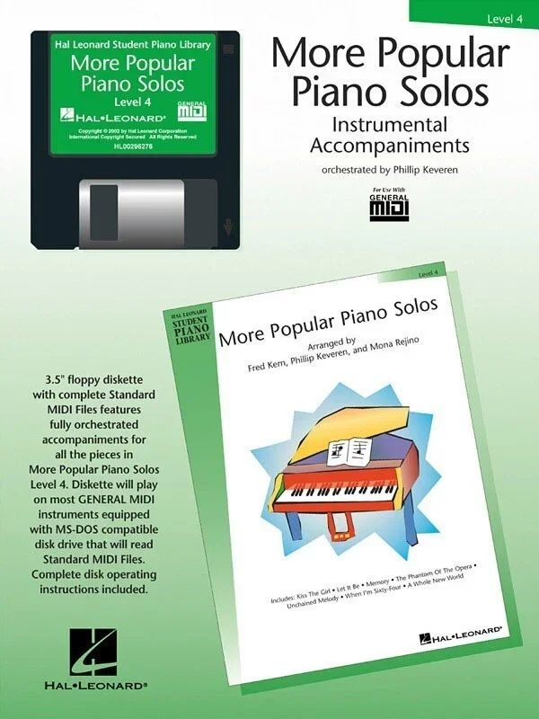HLSPL More Popular Piano Solos 4 Midi (MIDI Disk Only)