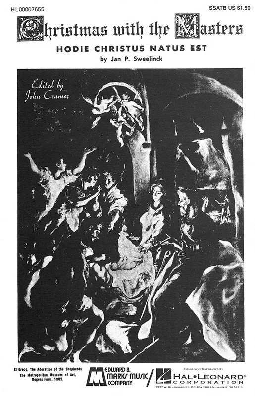 Hodie Christus Natus Est SSATB A Capp (Octavo)