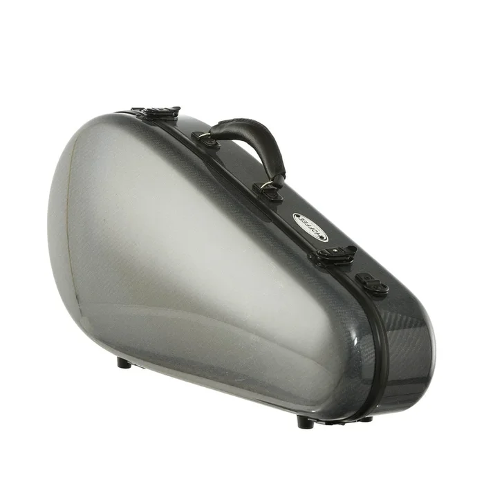 Hoffee F-Mandolin Case – Smooth Silver Gray with Black Lining