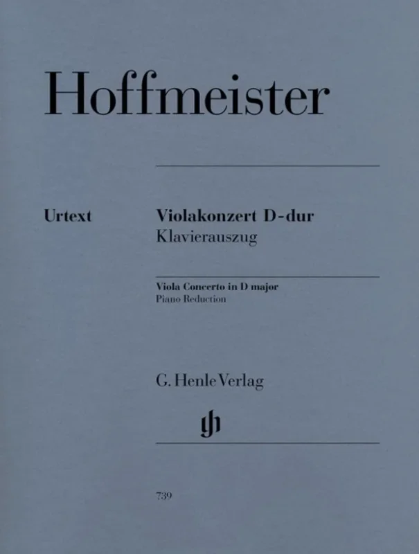 Hoffmeister – Concerto D Maj Viola/Piano Book