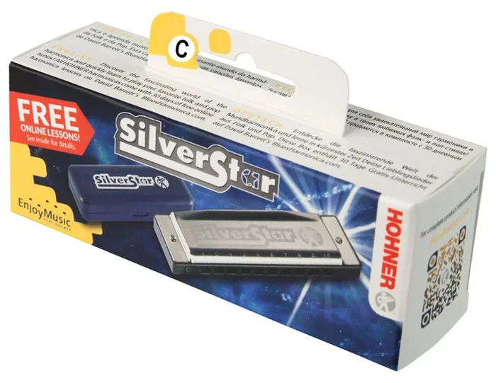 Hohner Enthusiast Series Silverstar Harmonica in the Key of C