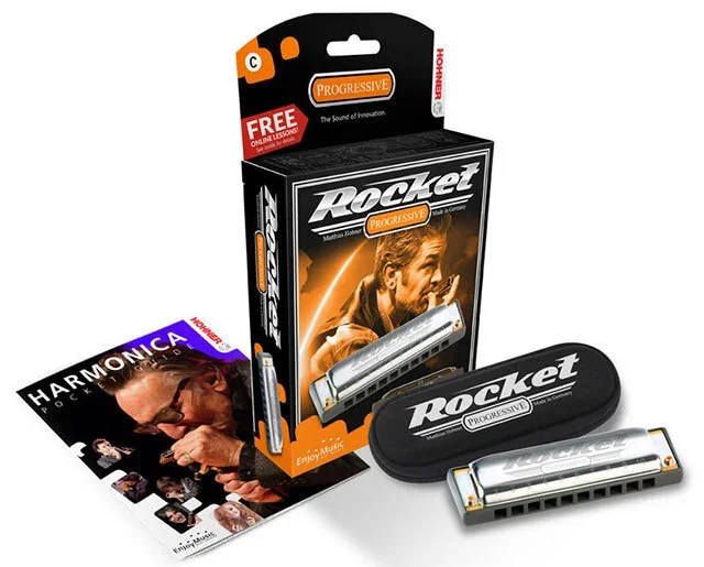 Hohner Progressive Series Rocket Harmonica in the Key of F