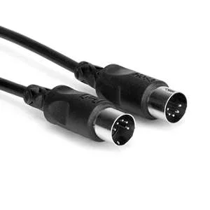 Hosa MID-320BK MIDI Cable – Black 20ft
