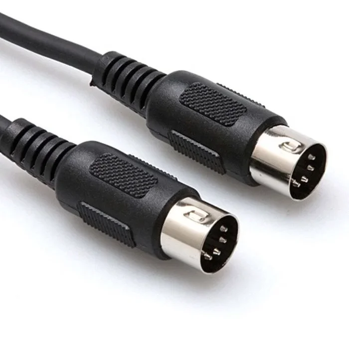 Hosa MIDI Cable, Black – 5-pin DIN to Same
