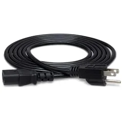 Hosa Power Cord, IEC C13 to NEMA 5-15P, 3 ft