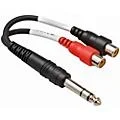 Hosa YPR-102 Stereo 1/4″ Male TRS to Dual RCA Female Stereo Breakout Y-Cable 6 in.