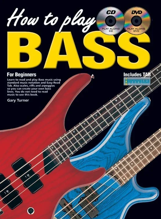 How To Play Bass For Beginners Book/CD/DVD Book