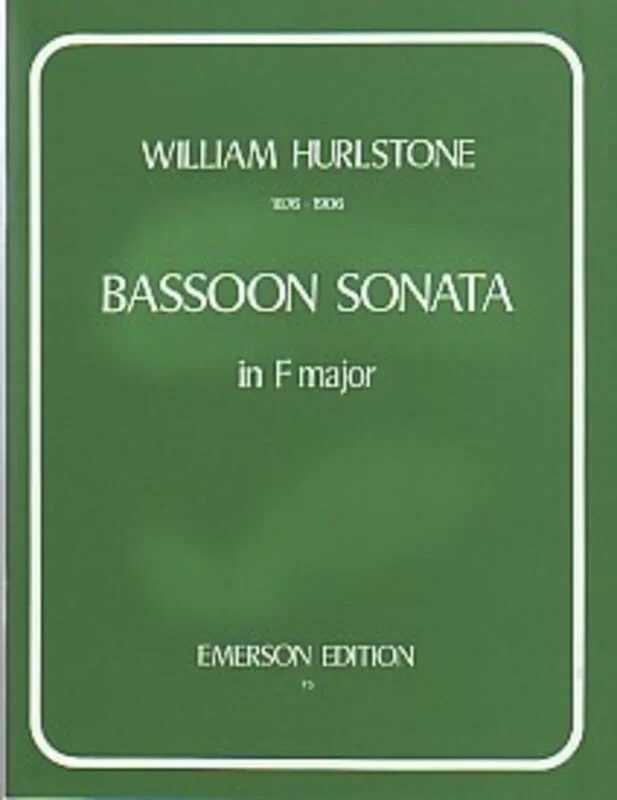 Hurstone – Sonata F Bassoon/Piano Book