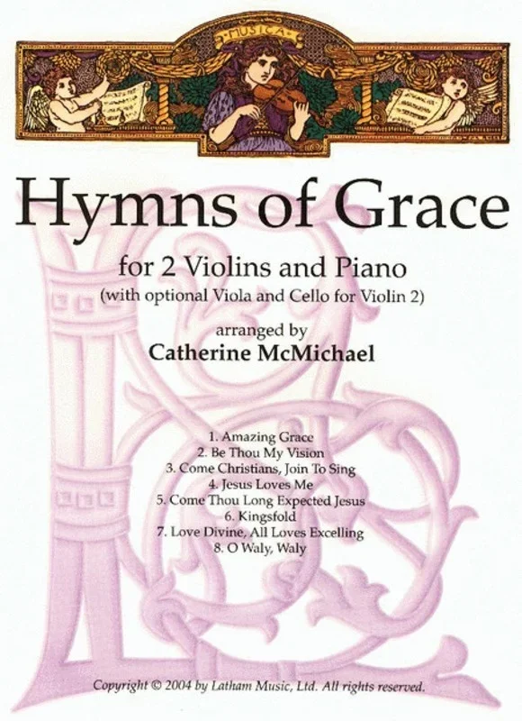 Hymns Of Grace Arr Mcmichael 2Violin Opt Piano Book