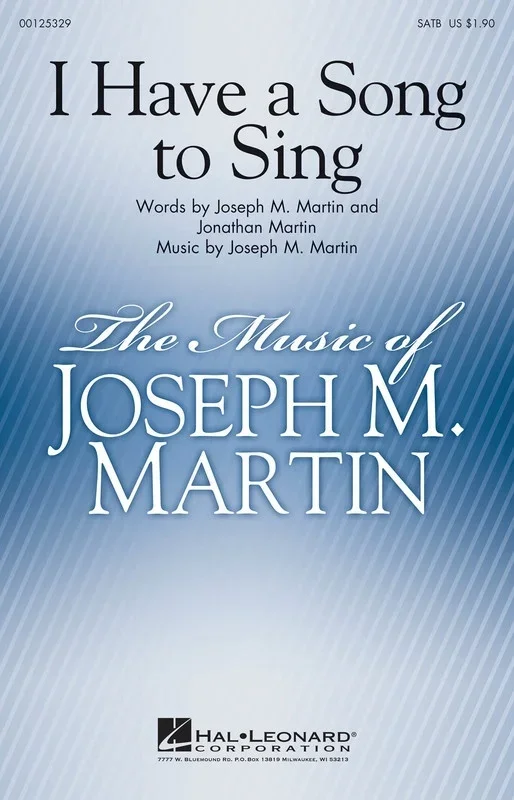 I Have A Song To Sing SATB (Octavo)