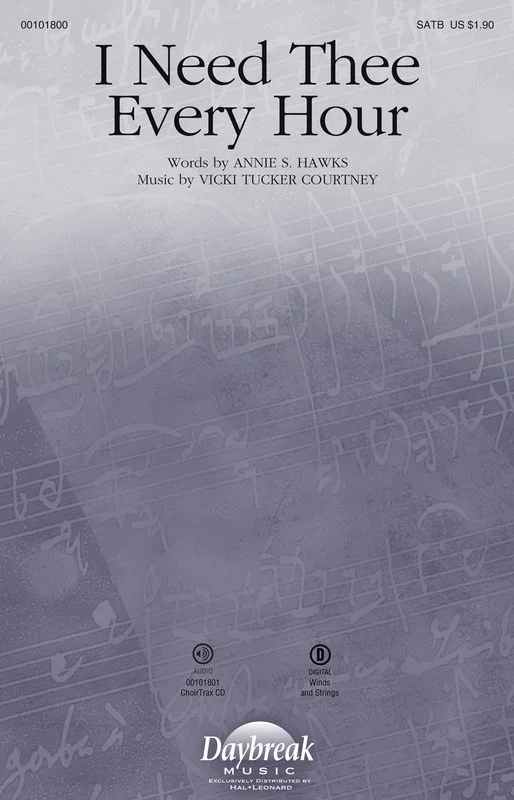 I Need Thee Every Hour SATB (Octavo)