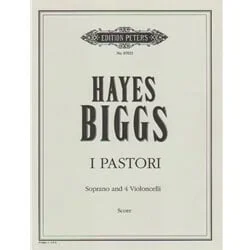 I Pastori – Soprano Voice and Cello Quartet (Score)