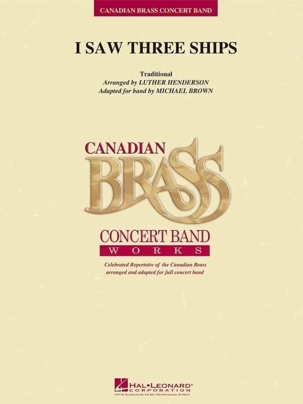 I Saw Three Ships Concert Band 3 Score/Parts