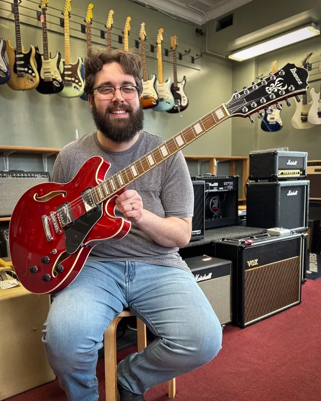 Ibanez Artcore AS7312 Semi-Hollowbody 12-String Electric Guitar, Transparent Red Finish