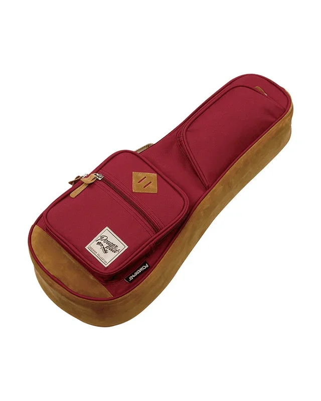 Ibanez Powerpad Gig Bag for Soprano Ukulele, Wine Red