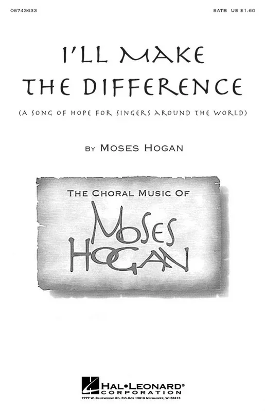 Ill Make A Difference SATB (Octavo)