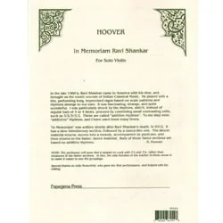 In Memoriam Ravi Shankar – Violin Unaccompanied