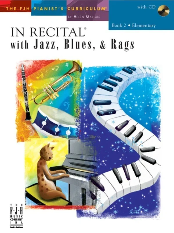 In Recital With Jazz Blues And Rags Book 2/CD (Softcover Book)