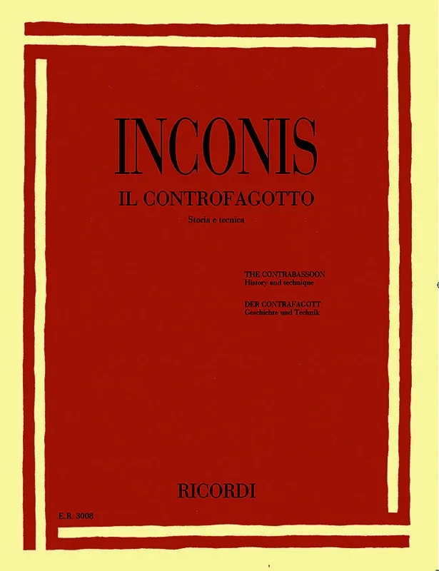 Inconis – The Contrabassoon History And Technique (Softcover Book)