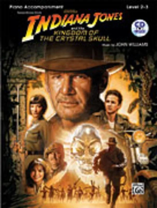 Indiana Jones Kingdom Crystal Skull Book/CD Piano Ac Book