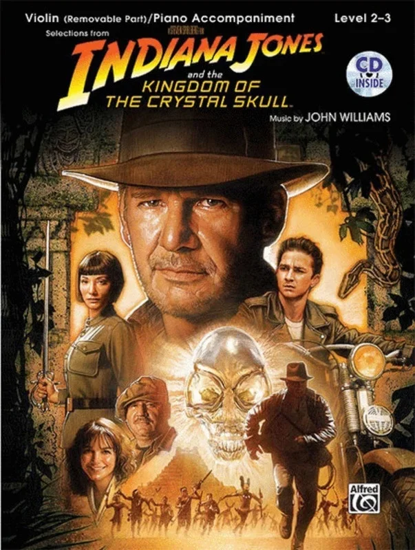 Indiana Jones Kingdom Crystal Skull Book/CD Violin Book