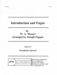 Introduction and Fugue – Sax Quartet AATB