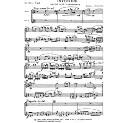 Invention – Alto Saxophone Duet