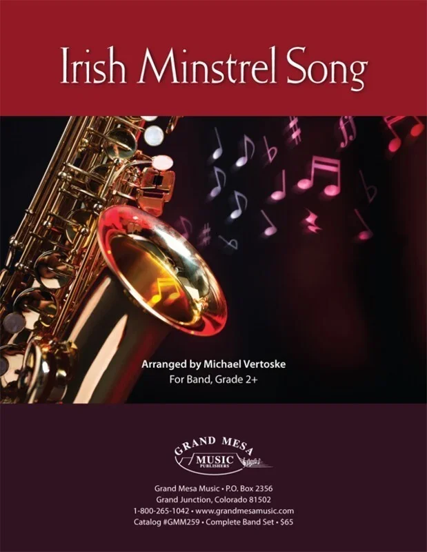 Irish Minstrel Song Concert Band 2 Score Only (Music Score) Book