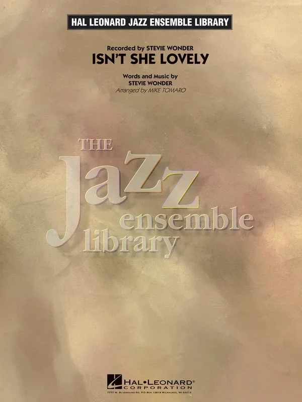 Isnt She Lovely Je4 Score/Parts