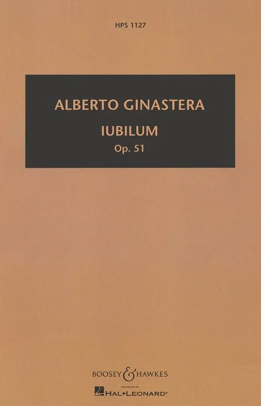 Iubilum Op51 Study Score Book