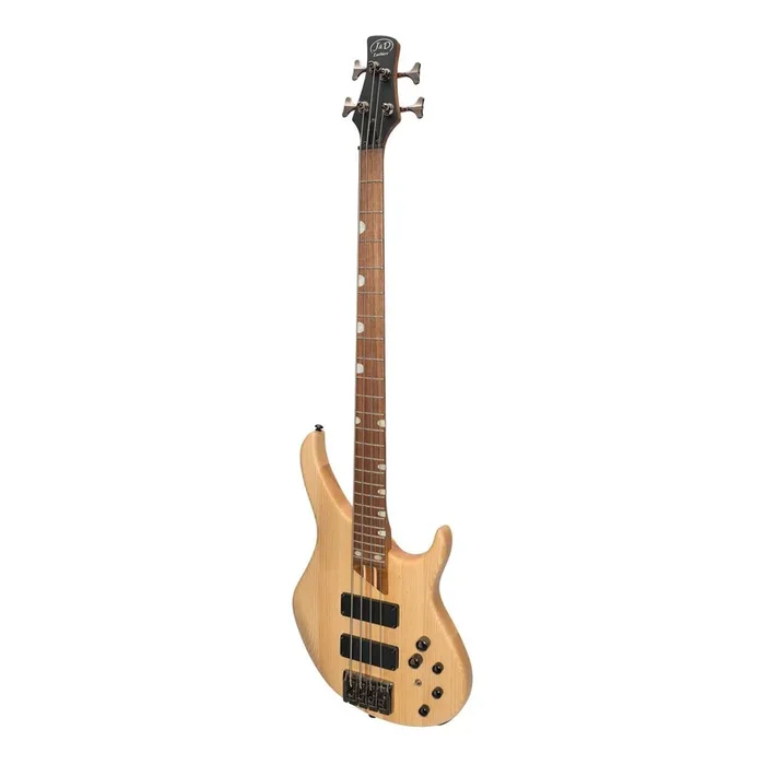 J&D Luthiers ’48 Series’ 4-String Contemporary Active Electric Bass Guitar (Natural Satin)
