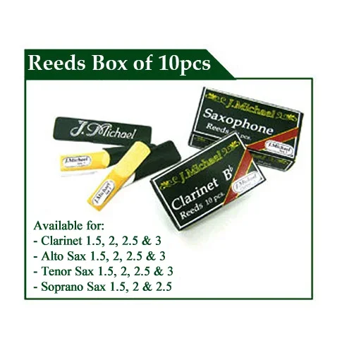 J.Michael Tenor Saxophone Reeds, Size 1.5 (10pk)