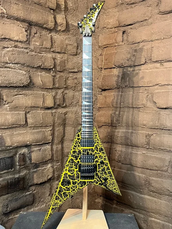 Jackson Custom Shop Randy Rhoads RR24 Black Yellow Crackle (New)