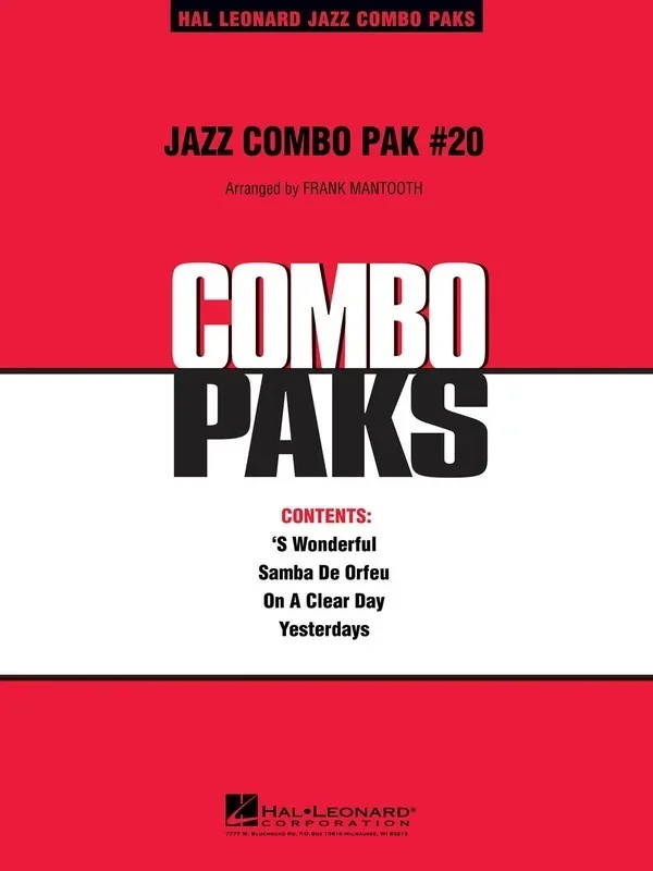 Jazz Combo Pak 20 W/CD Jzco (Music Score/Parts/CD)