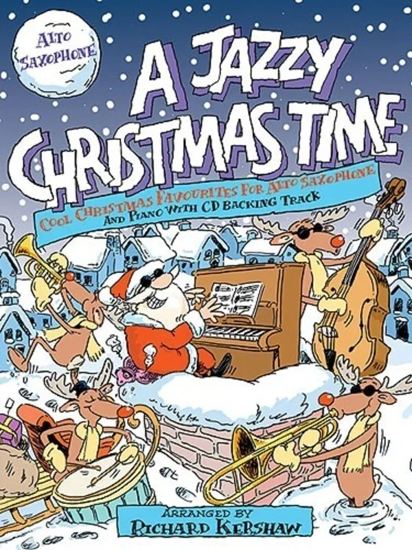Jazzy Christmas Time Alto Sax Softcover Book/CD