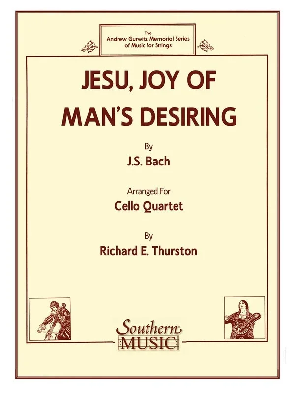 Jesu Joy Of Mans Desiring Cello Quartet Arr Thurston (Music Score/Parts)