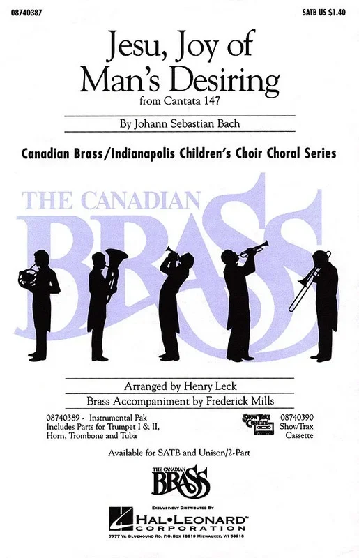 Jesu Joy Of Mans Desiring SATB Arr Leck (Octavo)