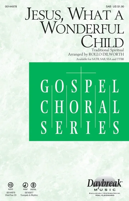 Jesus What A Wonderful Child ChoirTrax CD (CD Only)