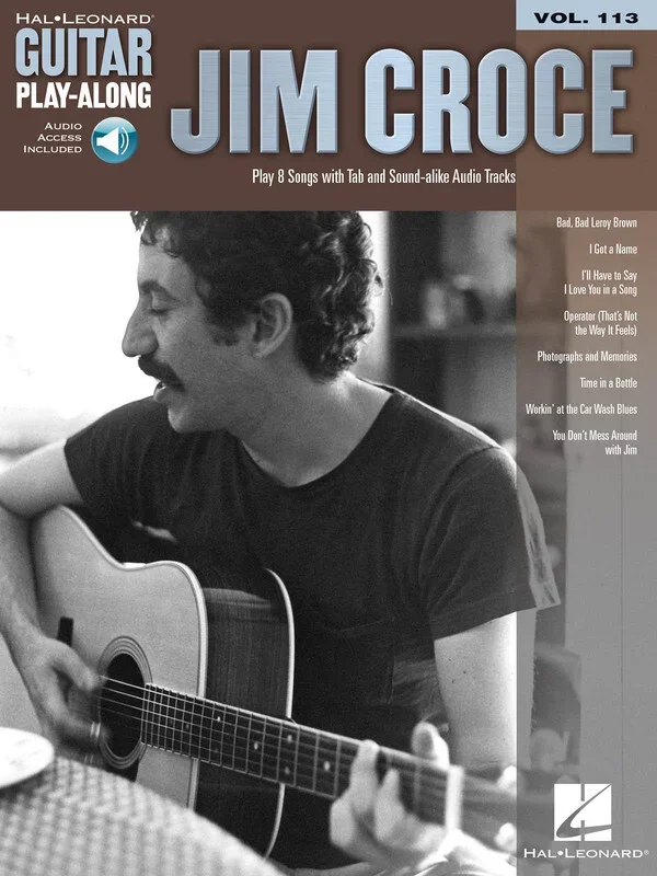 Jim Croce Guitar Playalong V113 Book/Online Audio (Softcover Book/Online Audio)