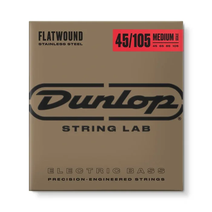 Jim Dunlop Dunlop 45-105 Flatwound Medium Stainless Steel Bass String Set