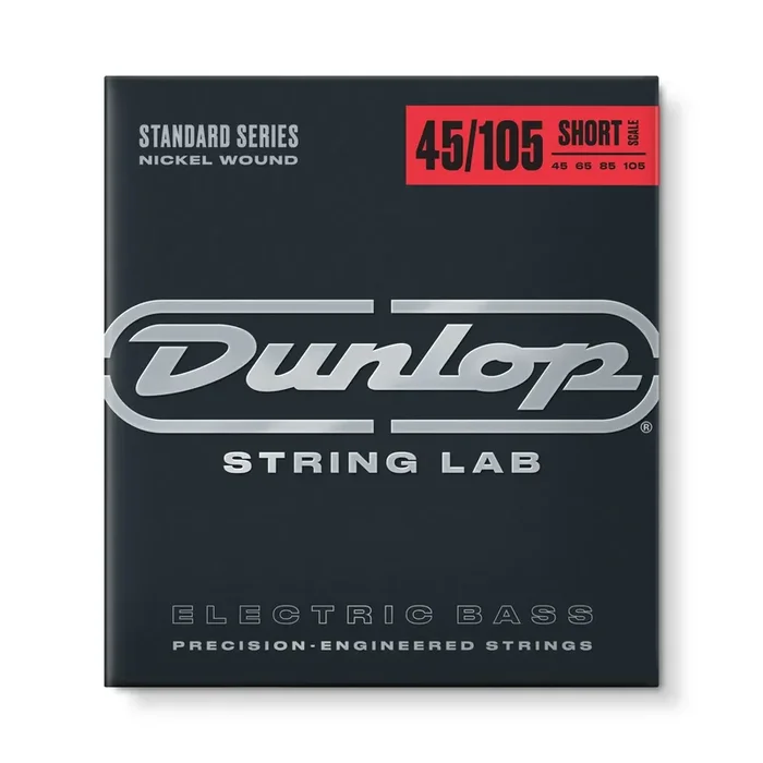 Jim Dunlop Dunlop 45-105 Short Scale Nickel Round Wound 4-String Bass Guitar String Set