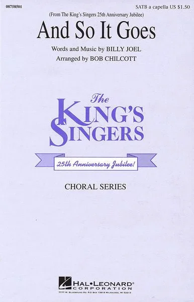 Joel: And So It Goes (arr. for SATB)