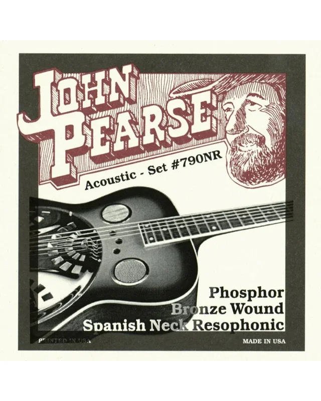 John Pearse 790NR Phosphor Bronze Round Neck Resonator Guitar Strings