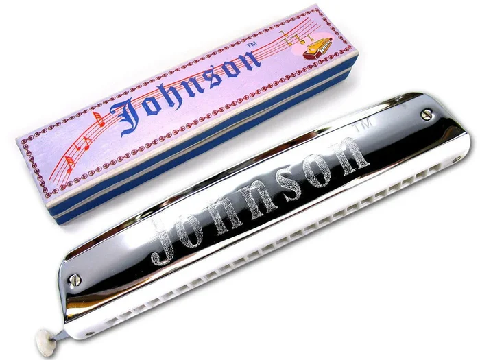 Johnson Chromatic Harmonica 24 Hole 48 Brass Reeds