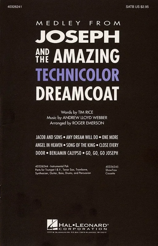 Joseph And The Amazing Tech Dreamcoat ShowTrax CD (CD Only)